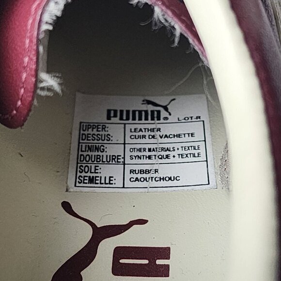 Puma Retro Tahara Lace Up Low Top Training Sneakers Burgundy Leather 5 - Picture 8 of 13